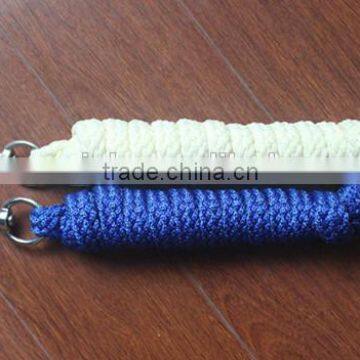 Blue and White Lead Rope for Horse, Polyester lead horse rope