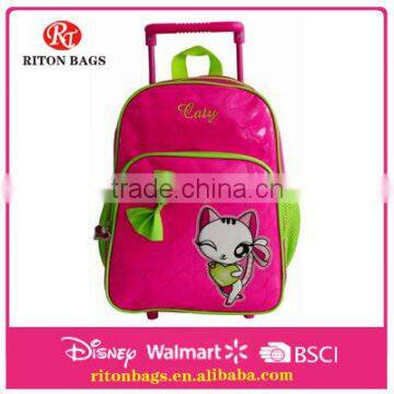 The Fashion Best Design Cute Cat Cheap Child Trolley Bag