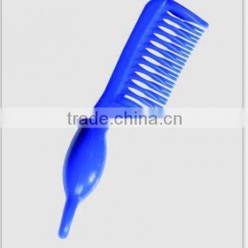 Plastic horse mane&tail Comb with ball handle Saddlery