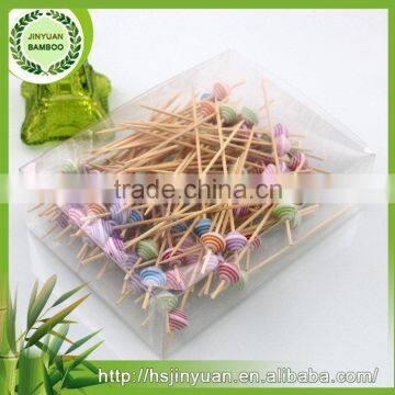 2016 Cheaper environmental bamboo cocktail skewers with paddle