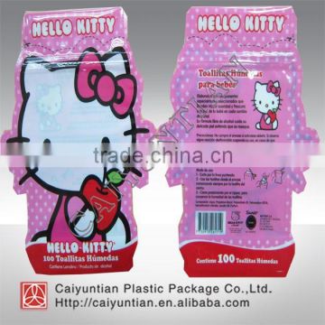 custom design special shape plastic packaging bag