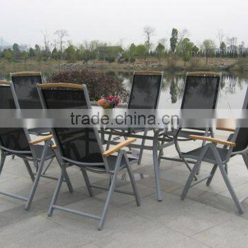Mesh aluminum garden furniture stock set