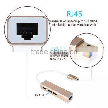 High Quality USB 3.0 Hub Ports With RJ45 Cable Adapter photo-3