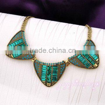 Wholesale Saudi Gold Plated Rhinestone Necklace photo-2