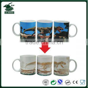 Promotional Cheap Ceramic Mugs Temperature Sensitive Color Changing Mugs Heat Sensitive Color Changing Mugs