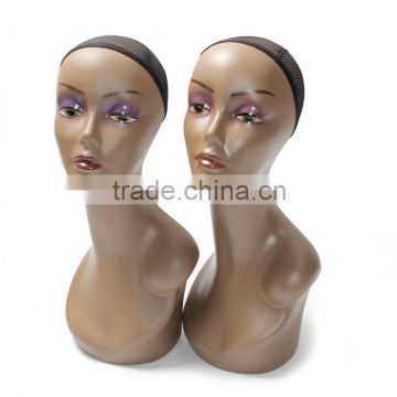 Best Sale Manikin Display Head Plastic Display Manikin Heads Hair DIsplay