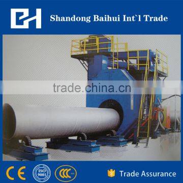 Steel pipe outer wall special shot blasting machine