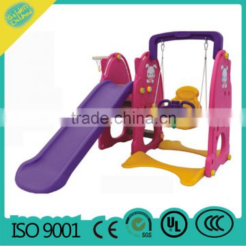 baby slide with swing , outdoor small children plastic slide