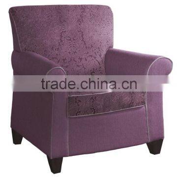 Purple fabric hotel arm chair XY2644