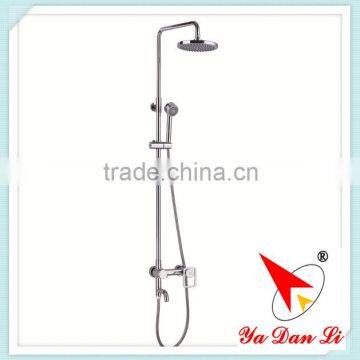 chrome plating brass round bathtub shower column 9511