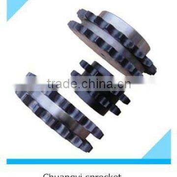 DIN standard duplex plate & hub process bore sprocket