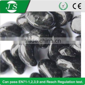 Branded new products glass rubber beads double color