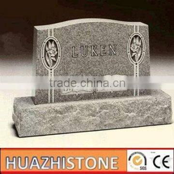 xiamen beautiful grey granite tombstone and monument