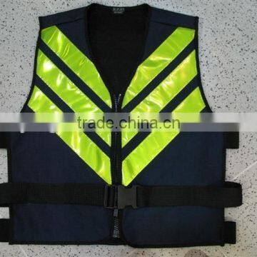Children black safety vest fabric