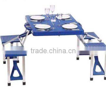 Outdoor Plastic folded picnic table (real factory)