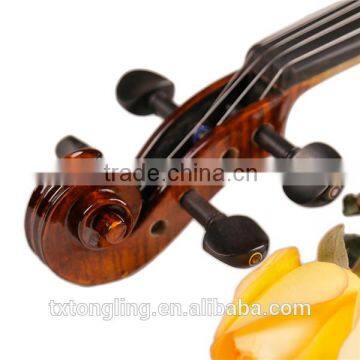 (TL004-3) High Quality Flamed Violin Painted Violins 4/4, 3/4 photo-5