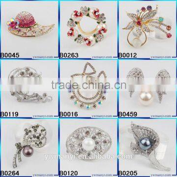 Factory Price Buy Wholesale Direct From China Easy Sell Items Hats Crochet Brooch for Wedding Invitations B0045 photo-4