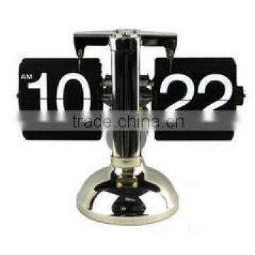 Balance Shaped Metal Auto Flip Down Clock Desktop Decorative Clock With Single Holder photo-4