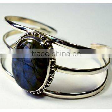 sterling silver 925 jewelry bracelet blue fire labradorite cuff bracelet handmade jewelry