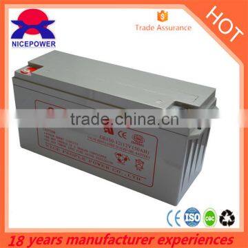 Gel Battery 12v 160ah 150ah Solar Usage Gel Battery With 3 Years Warranty Hot Sell in Yemen