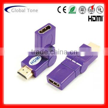 GT3-1306-7 HDMI A male to HDMI A female adaptor rotating 360deg