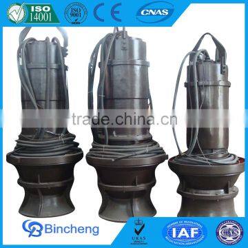 Axial flow impeller pond submersible pumps