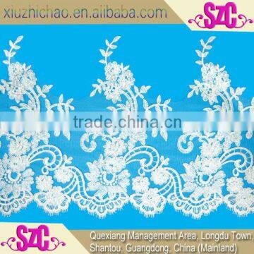 Fashion OEM Factory Selling 30cm Embroidery trims and laces