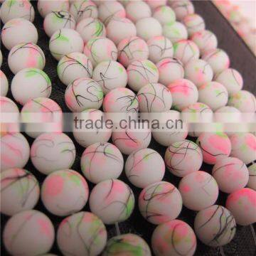 6mm neon color glass beads in bulk NGB001