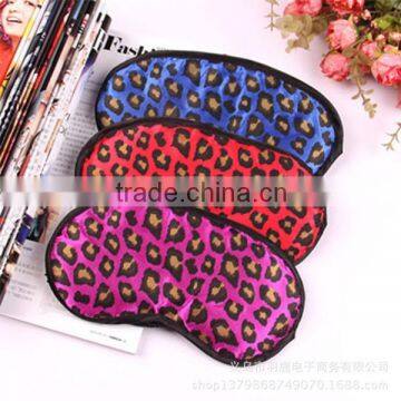 Promotional beauty product leopard print eye mask ,stain sleep mask