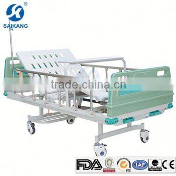 Hospital Furniture Detachable Stainless Steel 3 Cranks Hospital Bed photo-5