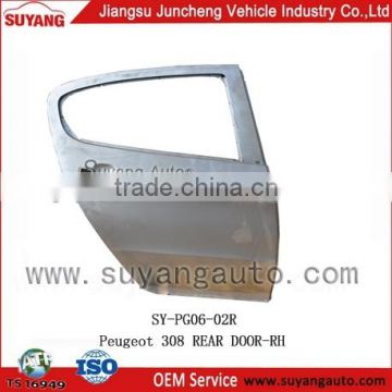 Aftermarket Steel Rear Door For Peugeot 308 Car Body Parts