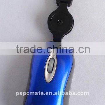 laptop mini mouse ,800DPI ,with retractable cable.