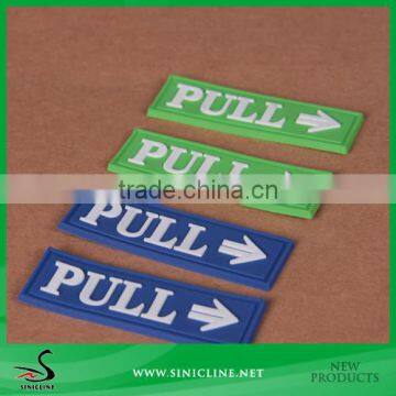 Sinicline Soft PVC Washable customized rubber label silicon label