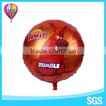 2016 Custom advertising helium foil balloon with round shape for promotional gifts