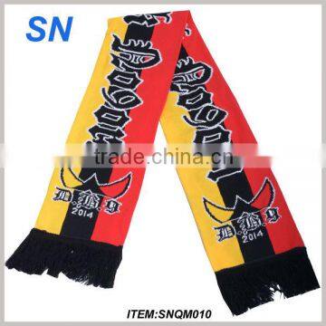 Custom 100%Acrylic jacquard scarf fan scarf Football scarf team scarf                        
                                                Quality Choice