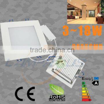 the cheapest stuff from china 6w square led ceiling light warm/natural/cool white led panel light dimmable