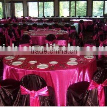 Elegant satin plain table cover for wedding