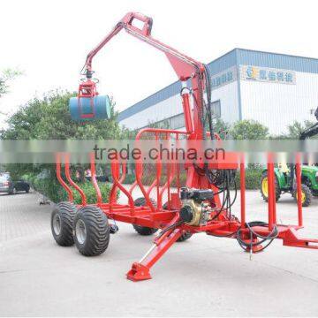 Log Trailer Crane ZM3004,3 TonTimber Trailer With Crane,Tractor Mounted Model((1 Ton,3 Ton,5 Ton,8 Ton,10ton,12 Ton) )