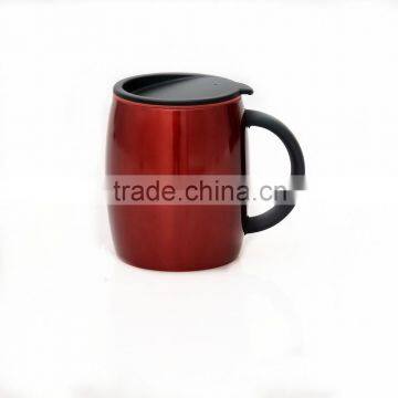 Attractive promotion BPA free colorful coating travel coffe mug