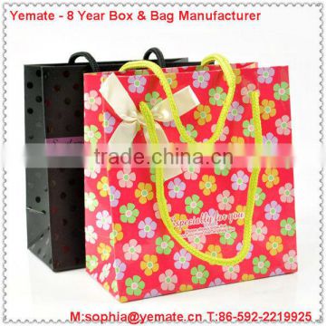 2013 New products Metallic Fashion Paper Gift Bag for Garment Buyer in USA