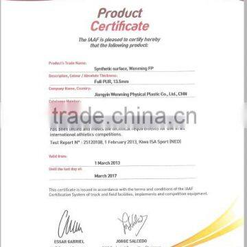 IAAF Certifciated Full-PU System Polyurethane Athletic Running Track photo-4