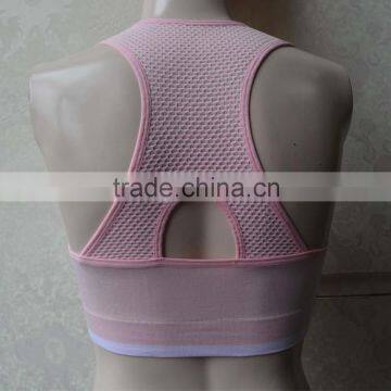 Wholesale Sexy New Design Gymwear Seamless Hollow-out Back Fitness Sports Yoga Stretch Bar Tops photo-2