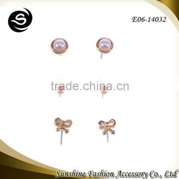 earring wholesale pearl earring designs heart stud earring popular in europe