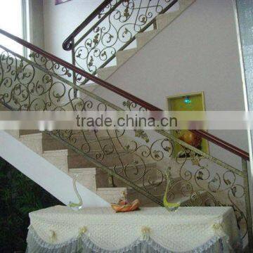 2015 top selling outdoor forged iron stair handrail