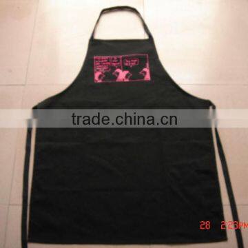 Cheap BBQ Apron &cotton Apron for Kitchen and Promotion Black Bib Apron With Printing -59 photo-4