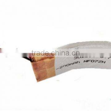 curved battery / curved type lithium battery 302535R 43mAh for smart watch