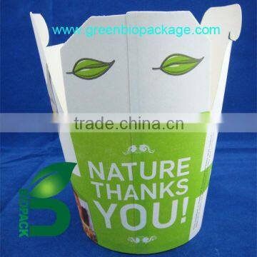 Disposable paper noodle box