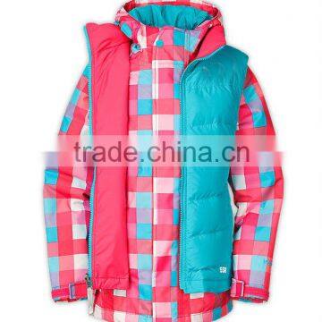 Colorful 3 in 1 jacket for young woman