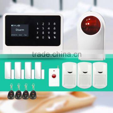 Multi-language wireless alarm system work with smart socket for smart function & gsm home alarm system smart home wifi alarms