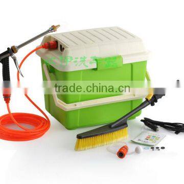 mini car washer 12V with 28L water container high pressure car cleaner